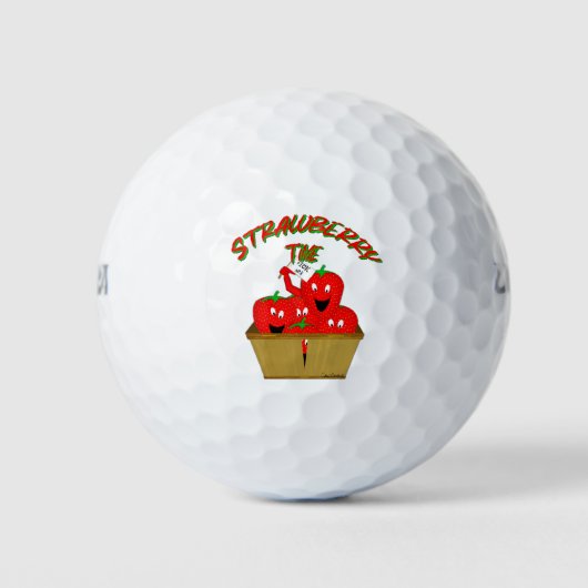 Aardbeientijd! Golfballen (Voorkant)