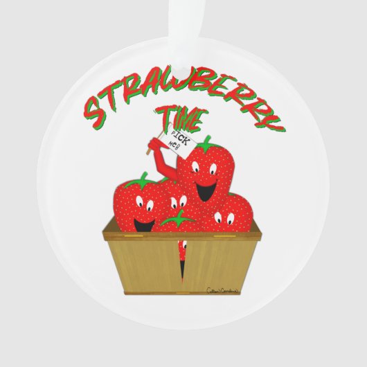 Aardbeientijd! Ornament (voorkant)