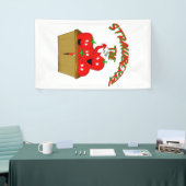 Aardbeientijd! Spandoek (Beurs)