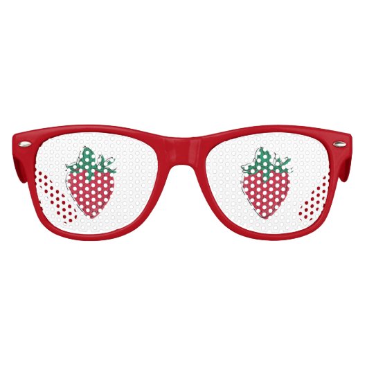 Aardbeientinten (klik om grootte en kleur te wijzi kinder zonnebril (Voorkant)
