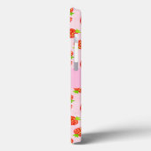  aardbeientroompatroon, speciaal aangepast Case-Mate iPhone case (Achterkant / Links)