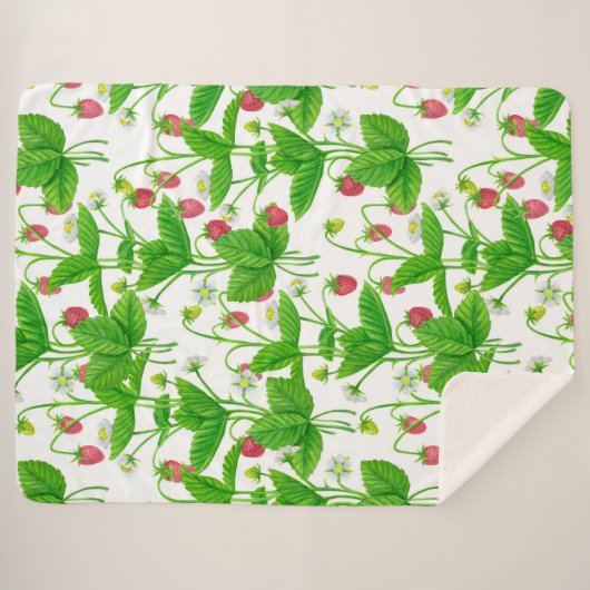 Aardbeientuin Sherpa Deken (Voorkant (horizontaal))