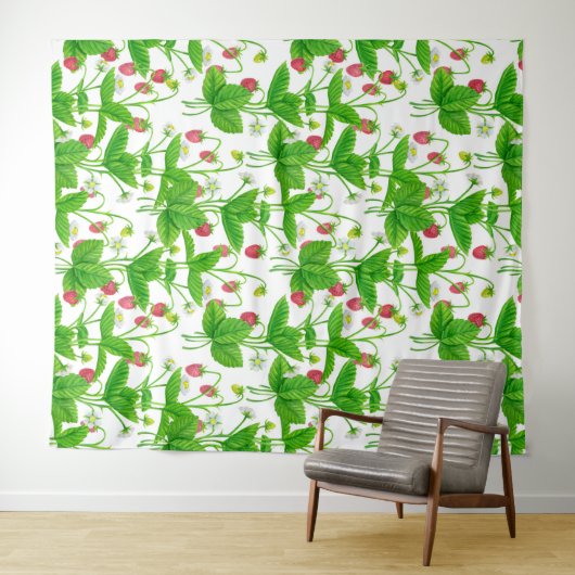 Aardbeientuin Wandkleed (In Situ (horizontaal))