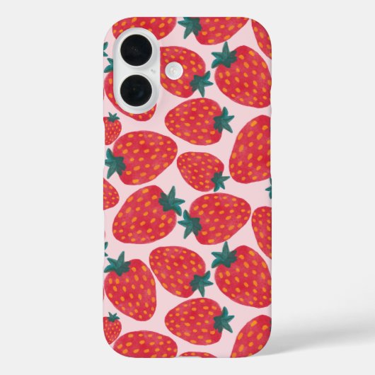 Aardbeienveld Case-Mate iPhone Case (Achterkant)