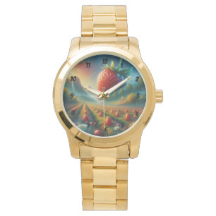 Aardbeienveld van dromen horloge