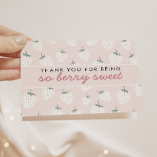 aardbeienvelden Berry Sweet Pink Bedankkaart