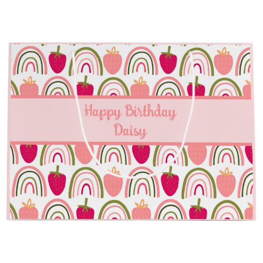 Aardbeienvelden Delight 1 Groot Cadeauzakje (Voorkant)