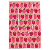 Aardbeienvelden Delight Medium Cadeauzakje (Achterkant)