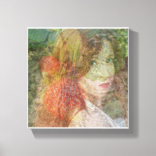 Aardbeienvelden Niets is Echt Canvas Print