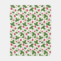 Aardbeienvelden op wit