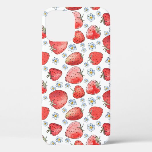 Aardbeienvelden: zomerse frisheid Case-Mate iPhone case (Achterkant)