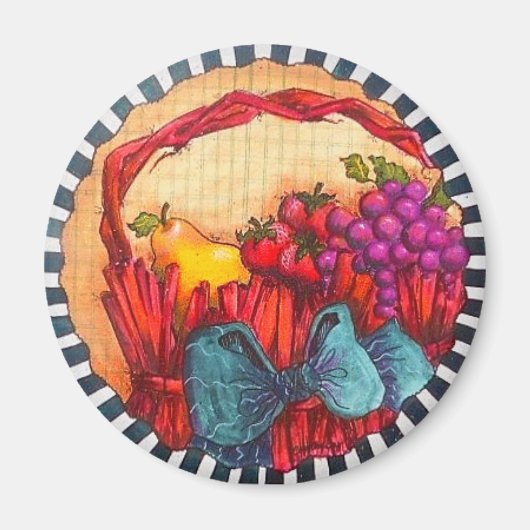 Aardbeienverrukking magneet (Voorkant)