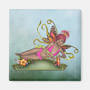 Aardbeienvlinder Fairy Magnet Magneet