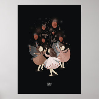 AARDBEIENVLINDER van Alexandra Dikaia Poster