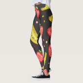 Aardbeienvrucht gepatterd | LEGGINGS (Links)