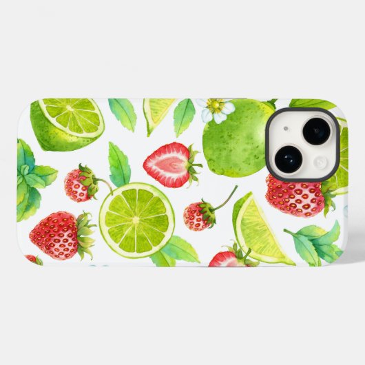 Aardbeienvruchten | iPhone 14 Hoesje-Mate Case-Mate iPhone Case (Achterkant (horizontaal))