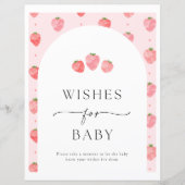 Aardbeienwensen voor Baby Sign (Voorkant)