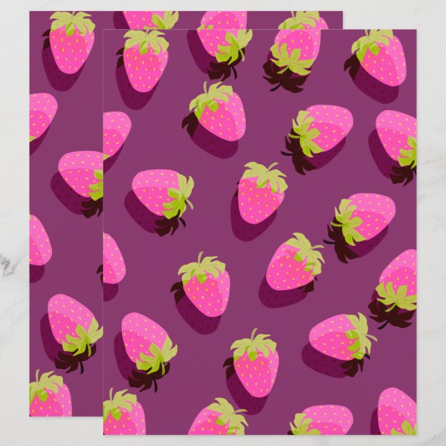 Aardbeienwijn rood (Voorkant / Achterkant)