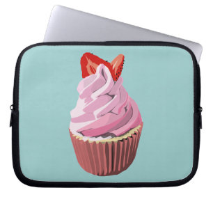 Aardbeienzwenkkoepelhoes Laptop Sleeve