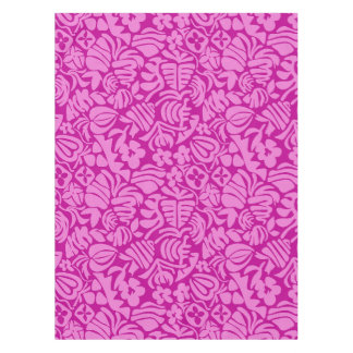 Aardbeifantasie in roze tafelkleed
