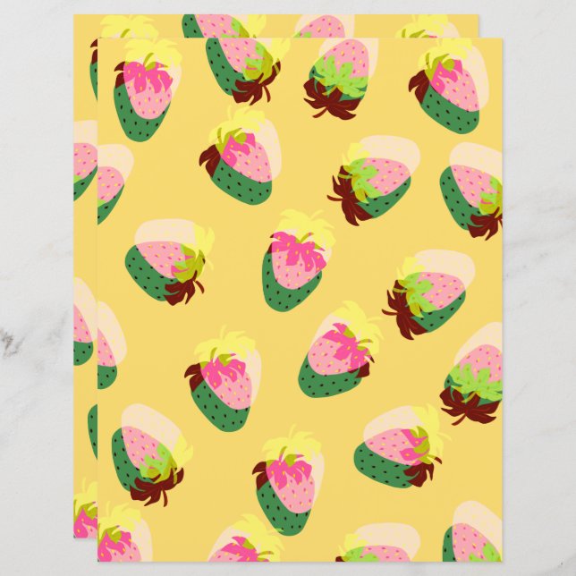 aardbeigeel (Voorkant / Achterkant)