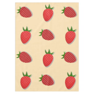 Aardbeipatroon voor fruit zomer goede sfeer tafelkleed