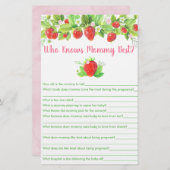 Aardbeiroze Floral die mama het beste spel kent (Voorkant / Achterkant)