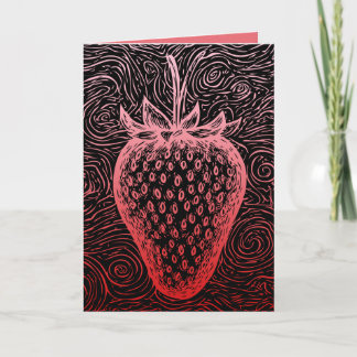 aardbeispiralen feestdagen kaart