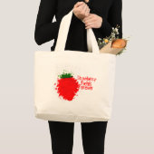 aardbeivelden grote tote bag (Voorkant (product))