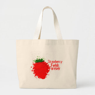 aardbeivelden grote tote bag