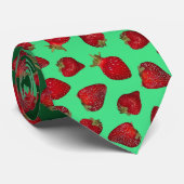 aardbeivelden stropdas (Opgerold)