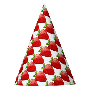 aardbeizomervertraging feesthoedjes