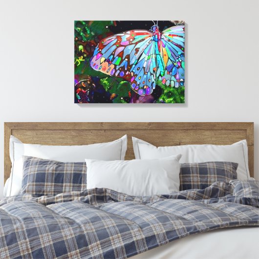 Aardbekkens Canvas Afdruk (Insitu (Slaapkamer))