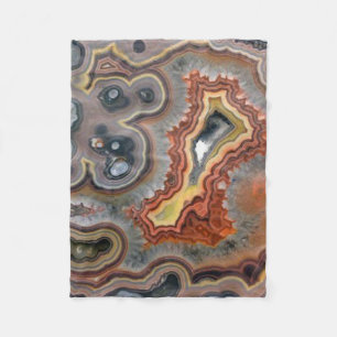 Aardbeukte Agate Crystal Fleece Blanket Deken