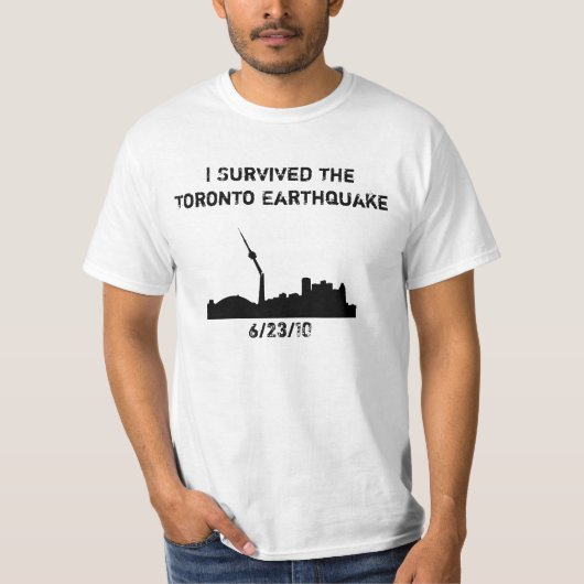 Aardbeving Toronto 2010 T-shirt (Voorkant)