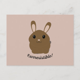 Aardbevingbare Bunny Briefkaart