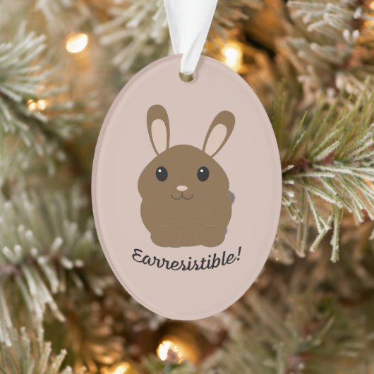 Aardbevingbare Bunny Ornament (Boom)