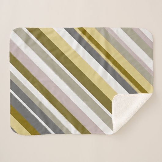 "Aardbevingen", roestachtige tapijten Sherpa Deken (Voorkant (horizontaal))