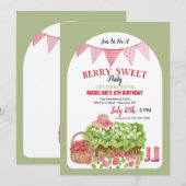 Aardbezenmandje Kaart (Voorkant / Achterkant)