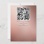 Aardbruine herfst rozen bruiloft kaart (Achterkant)