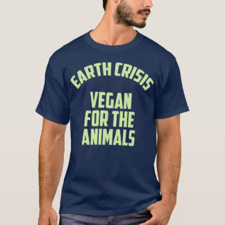 AARDCRISIS VEGAN VOOR DE DIEREN grappig T-shirt