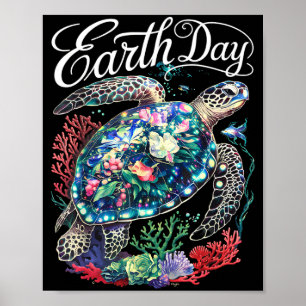 Aarddag 2025 zeeschildpad herstel aarde red de poster
