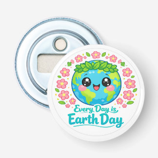 Aarddag knop flesopener button flesopener