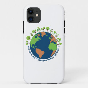 Aarddag Verander De Wereld Citaat iPhone 11 Hoesje