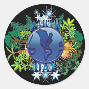 Aarddagrokken Earth Day Sticker