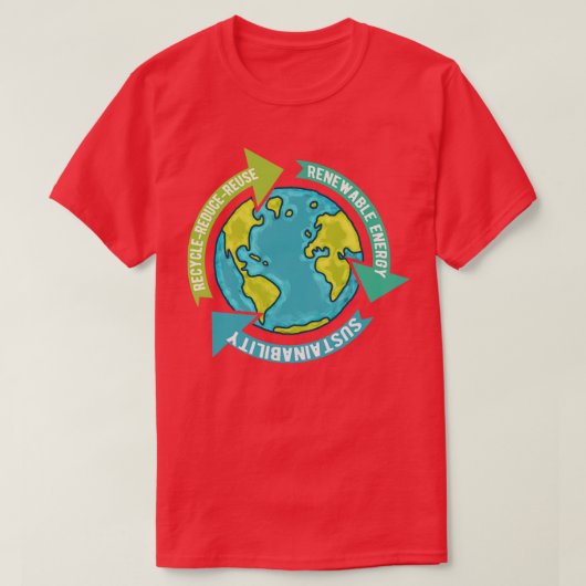 Aardduurzaamheid T-shirt (Design voorkant)