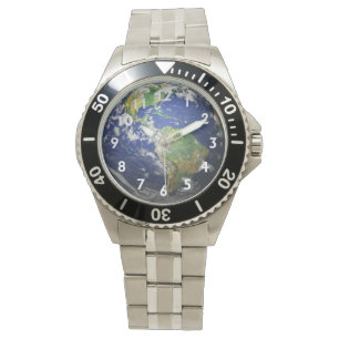 Aarde - 3D-effect Horloge