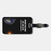 Aarde aan de Equinox. Bagagelabel (Achterkant horizontaal)