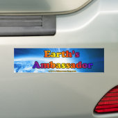 Aarde ambassadeur bumpersticker (Op auto)