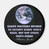 Aarde biedt magneet (Voorkant)